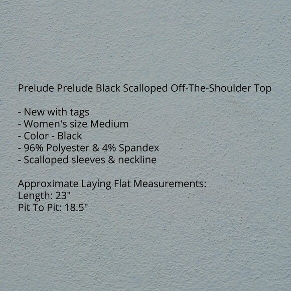 Prelude Prelude Scalloped Off-The-Shoulder Top - Picture 5 of 7